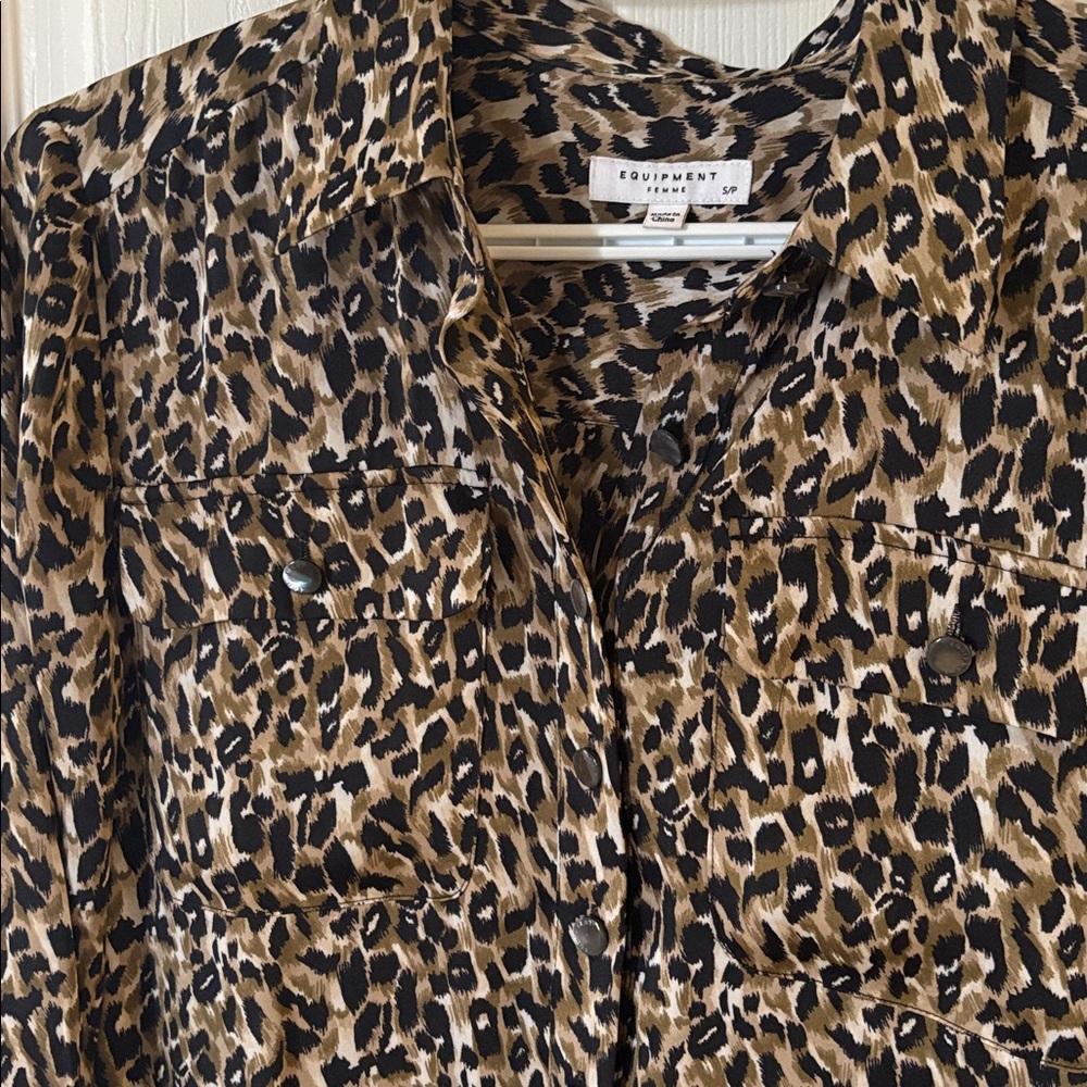 Equipment maxi cheetah flowy dress - Picture 3 of 7